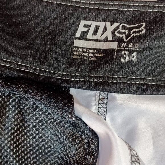 Fox Racing H20 Black White Board Shorts 34 Stars Stripes Motocross Swim Trunks - Picture 8 of 10